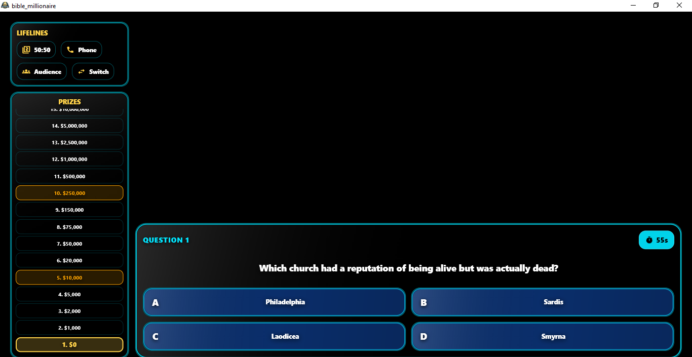 Lower third graphic for participant info